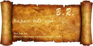 Bajusz Rózsa névjegykártya