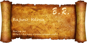 Bajusz Rózsa névjegykártya